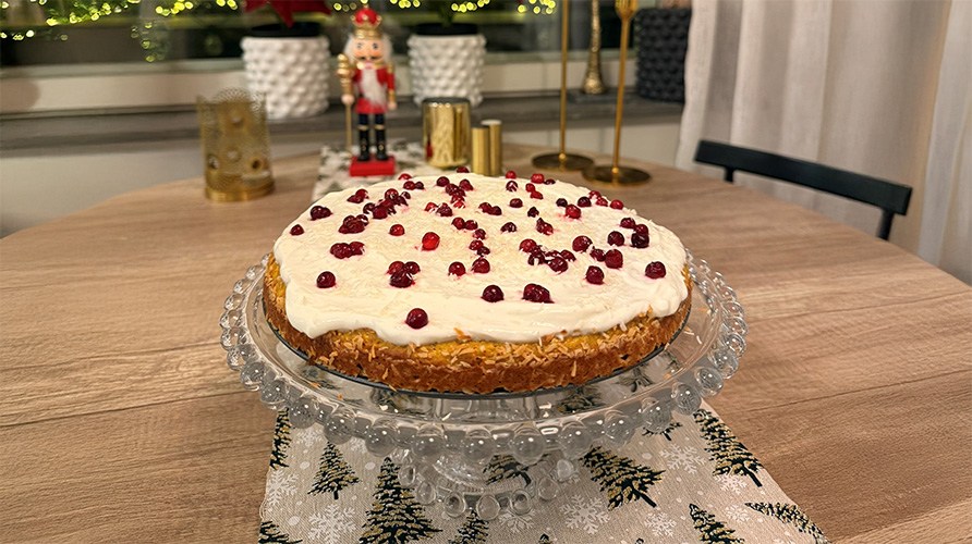 Safrankage med topping af ribs. 